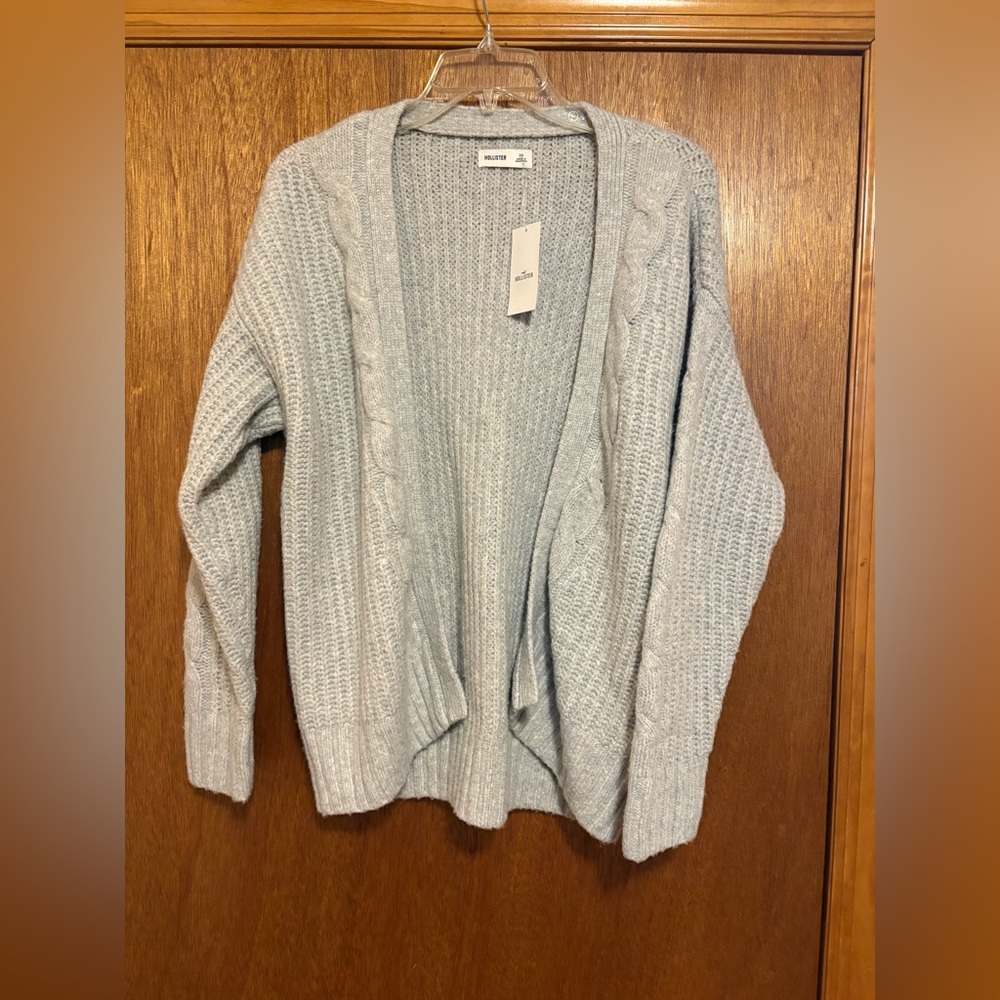 NWT Hollister Grey Comfy Cloud Easy No-Close Cardigan